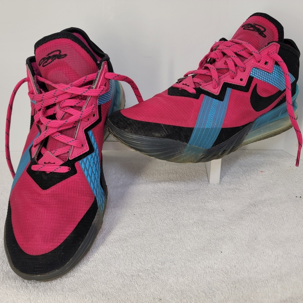 Nike LeBron 18 Low Neon Nights Sneakers Basketball Shoes MENS SIZE 11 NO INSOLES